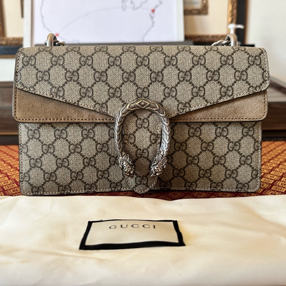 Gucci Dionysus Large Canvas Shoulder Bag